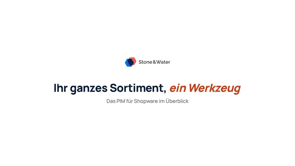 Video: PIM für Shopware 6 im Überblick